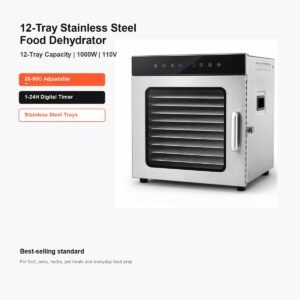 Small Food Dryer Machine | Stainless Steel Food Dehydrator for Fruit, Chili & Jerky